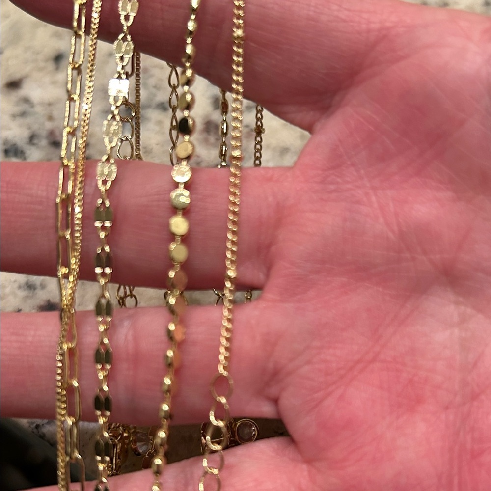 Elegant minimalist Gold Bracelet Set nwot